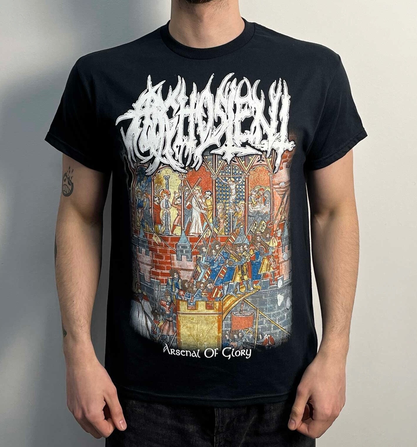Talla L - Arghoslent   Arsenal Of Glory  OFFICIAL Merchandise   T Shirt Black mayhem