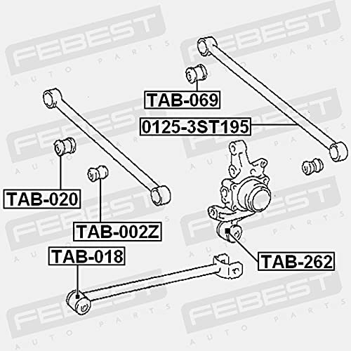 Arm Bushing Rear Assembly Febest TAB 002Z Oem 42210 14010