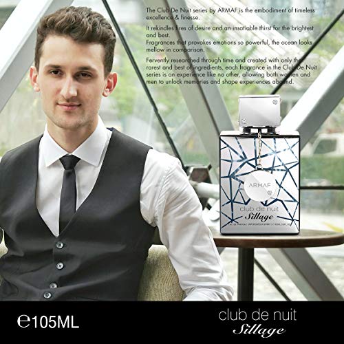 Armaf Club De Nuit Sillage For Unisex Eau de Parfum Spray  3 6 Ounce