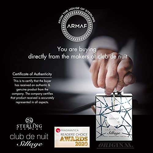 Armaf Club De Nuit Sillage For Unisex Eau de Parfum Spray  3 6 Ounce