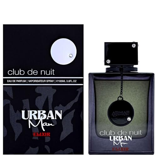 Armaf Club De Nuit Urban Man Elixir para hombre Eau de Parfum en aerosol, 3.6 onzas