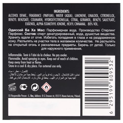 Armaf Odyssey Ba Ha Mas Tropical Collection   Fruity  Aquatic  Woody   Eau de Parfum Spray Long Lasting Fragrance for Unisex  3 4 Ounce / 100 ml