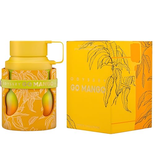 Armaf Odyssey Go Mango Tropical Collection   Fruity  Woody  Amber  Vanilla   Eau de Parfum Spray Long Lasting Fragrance for Unisex  3 4 Ounce / 100 ml