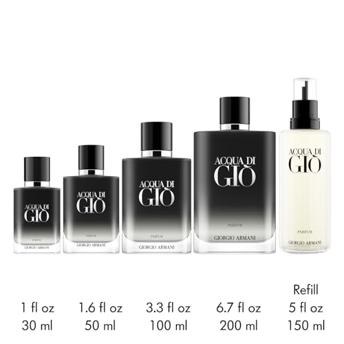 Armani Beauty   Acqua di Gi    Parfum   Cologne for Men   Fresh & Woody Men s Fragrance   Bergamot  Ginger  Marine  Geranium  Rosemary  Clary Sage  Patchouli  Incense Notes