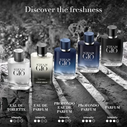 Armani Beauty   Acqua di Gi    Eau de Toilette   Cologne for Men   Long Lasting Fragrance with Bergamot notes  Jasmine  White Musks  Patchouli & Cedarwood