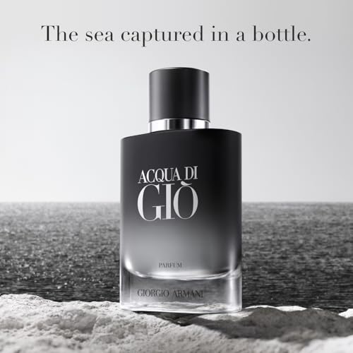 Armani Beauty   Acqua di Gi    Parfum   Cologne for Men   Fresh & Woody Men s Fragrance   Bergamot  Ginger  Marine  Geranium  Rosemary  Clary Sage  Patchouli  Incense Notes