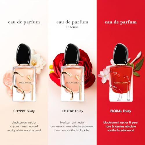Armani Beauty   S    Eau de Parfum   Womens Perfume   Modern Chypre Fragrance   Blackcurrant Nectar  Rose De Mai & Freesia  Patchouli Notes
