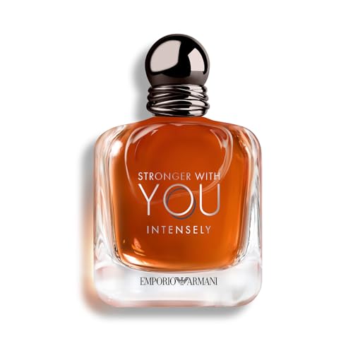 Armani Beauty   Stronger With You Intensely   Cologne for Men   Foug re Ambery Woody Men s Fragrance   Pink Pepper  Lavender  Vanilla Notes