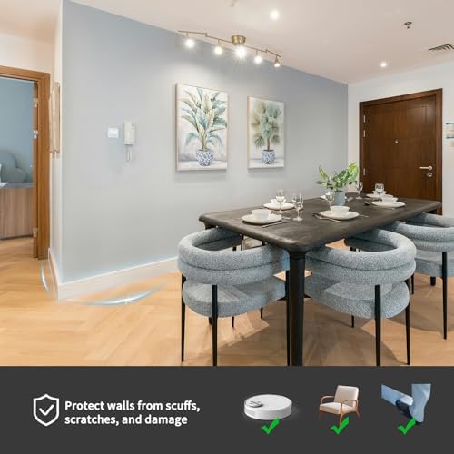 Art3d Wall Baseboard Molding Trim 8 Pack of 56 x 3 2 in   High Impact Polystyrene Skirting Board   Installed with Glue   White