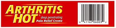 Arthritis Hot Pain Relief Creme 3  oz