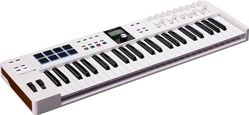 Arturia KeyLab Essential 88 mk3   88 key USB MIDI Controller Keyboard with Analog Lab V Software Included  White