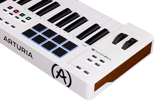 Arturia KeyLab Essential 88 mk3   88 key USB MIDI Controller Keyboard with Analog Lab V Software Included  White