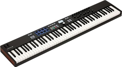 Arturia KeyLab Essential 88 mk3   88 key USB MIDI Controller Keyboard with Analog Lab V Software Included  White