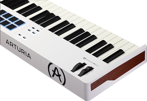 Arturia KeyLab Essential 88 mk3   88 key USB MIDI Controller Keyboard with Analog Lab V Software Included  White