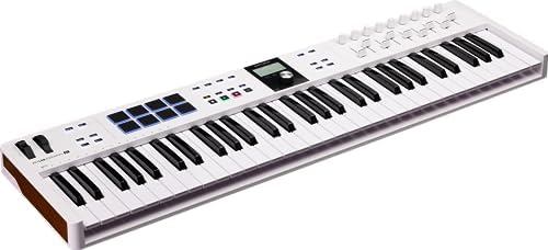 Arturia KeyLab Essential 88 mk3   88 key USB MIDI Controller Keyboard with Analog Lab V Software Included  White
