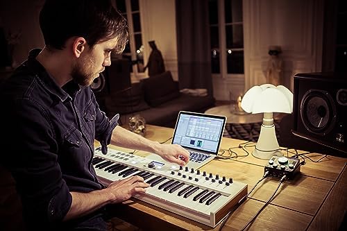 Arturia KeyLab Essential 88 mk3   88 key USB MIDI Controller Keyboard with Analog Lab V Software Included  White