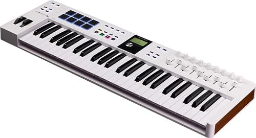 Arturia KeyLab Essential 88 mk3   88 key USB MIDI Controller Keyboard with Analog Lab V Software Included  White