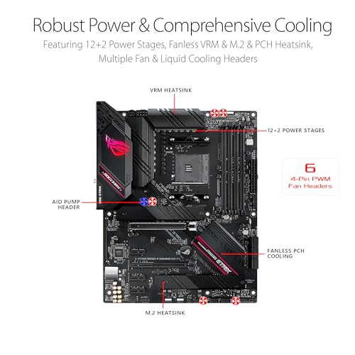 Asus ROG Strix B550 F Gaming WiFi II AMD AM4  3rd Gen Ryzen  ATX Motherboard  PCIe 4 0 WiFi 6E  2 5Gb LAN  BIOS Flashback  HDMI 2 1  Addressable Gen 2 RGB Header and Aura Sync