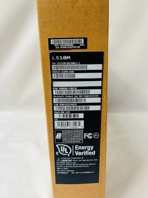 Asus Vivobook Go 15 L510MA AS02  Star Black  NEW IN BOX