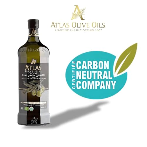 Atlas Organic Cold Pressed Moroccan Extra Virgin Olive Oil  Polyphenol Rich   EVOO From Morocco  Newly Harvested Unprocessed from One Single Family Farm   Trusted by Award Winning Chefs   500 mL