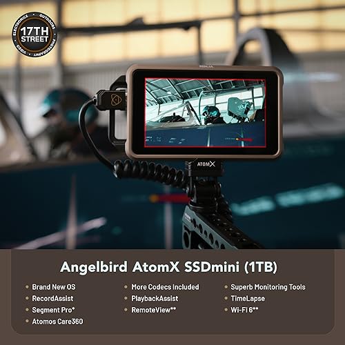 Atomos Ninja 5 2 Touchscreen Display 4K HDMI Recording Monitor with Waith Power Battery   Charger Combo  NP F750   Swivel and Tilt Adjustable Monitor Mount Bundle Set
