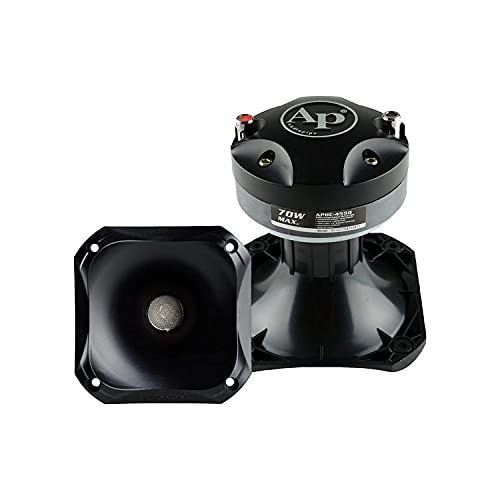 AudioPipe APHC 4550 Car Audio Compression Driver with ABS Horn Combo for High Frequency Vehicle Stereo or Radio Listening  3 5 Inch