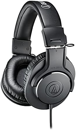 Audio Technica ATH M20x Professional Studio Monitor Headphones  Black