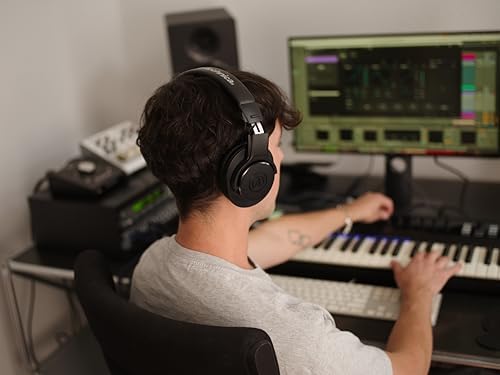 Audio Technica ATH M20x Professional Studio Monitor Headphones  Black