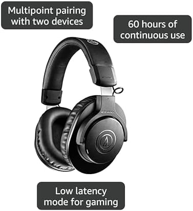 Audio Technica ATH M20x Professional Studio Monitor Headphones  Black