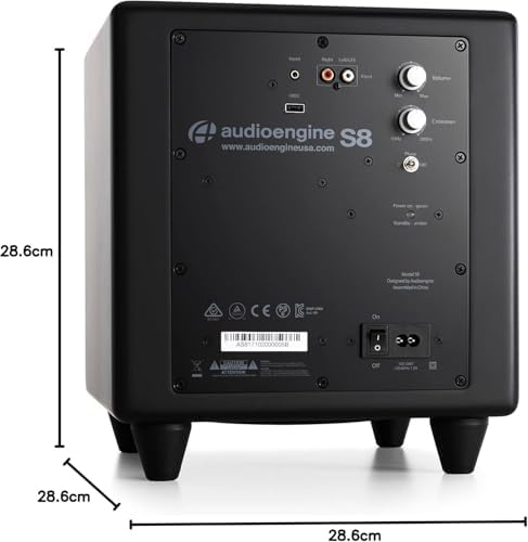 Audioengine A2  Desktop 24 Bit Wireless Bluetooth Desktop Speakers   60W Computer Speakers for Music and Gaming