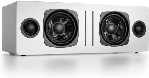 Audioengine A2  Desktop 24 Bit Wireless Bluetooth Desktop Speakers   60W Computer Speakers for Music and Gaming