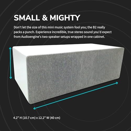 Audioengine A2  Desktop 24 Bit Wireless Bluetooth Desktop Speakers   60W Computer Speakers for Music and Gaming