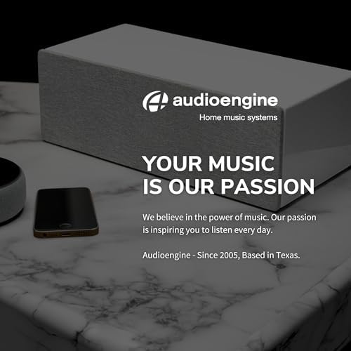 Audioengine A2  Desktop 24 Bit Wireless Bluetooth Desktop Speakers   60W Computer Speakers for Music and Gaming