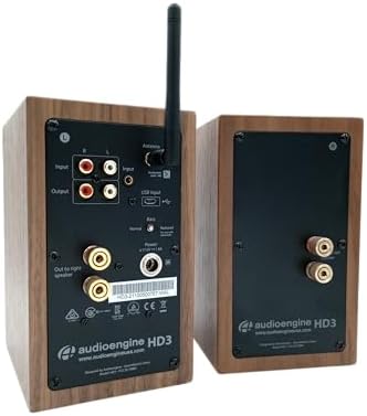 Audioengine A2  Desktop 24 Bit Wireless Bluetooth Desktop Speakers   60W Computer Speakers for Music and Gaming