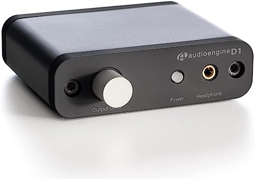 Audioengine D1 32 bit Desktop DAC and Headphone Amp  Preamp  Laptop  Amplifier  Gamers and Musicians