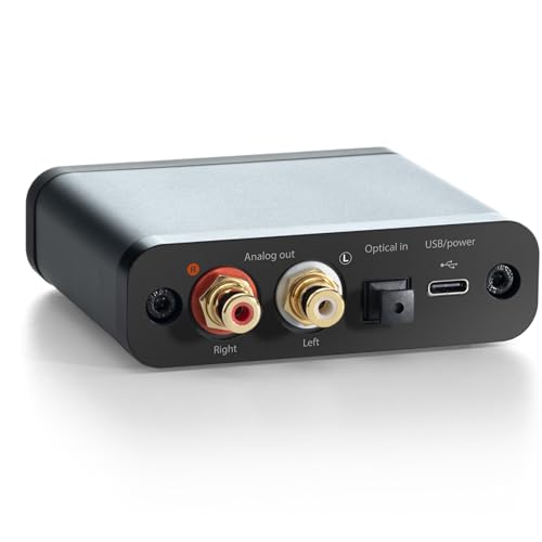 Audioengine D1 32 bit Desktop DAC and Headphone Amp  Preamp  Laptop  Amplifier  Gamers and Musicians