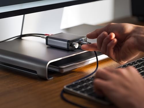 Audioengine D1 32 bit Desktop DAC and Headphone Amp  Preamp  Laptop  Amplifier  Gamers and Musicians