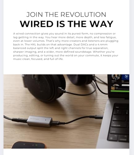 Audioengine D1 32 bit Desktop DAC and Headphone Amp  Preamp  Laptop  Amplifier  Gamers and Musicians