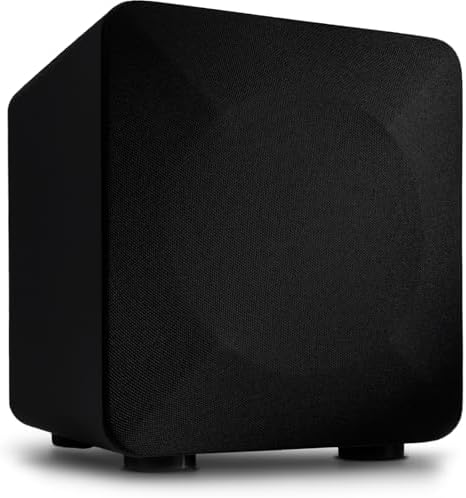 Audioengine S6 210W Compact Powered Mini Subwoofer  Powerful Bass in a Small Package   Great for Desktops  Apartments  Offices and Gaming Setups