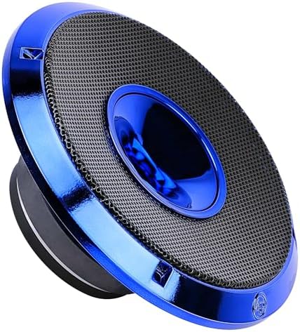 Audiopipe 8 Compression Horn Mid Range Loudspeaker  APMB 828GH BLU   400W  Built in Compression Horn Driver  Flat Steel Basket  2 Way Coaxial  KSV Voice Coil  Grill  Sleek Candy Blue