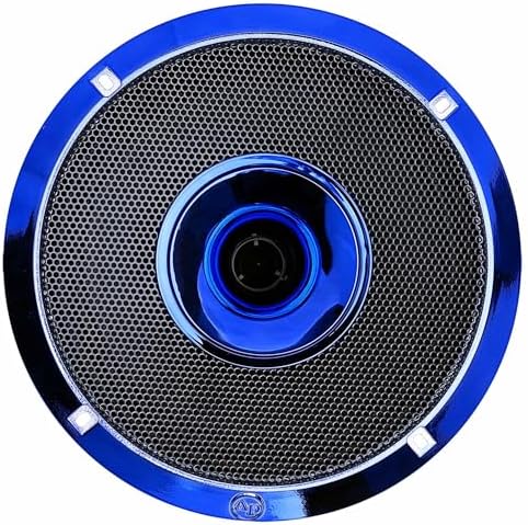 Audiopipe 8 Compression Horn Mid Range Loudspeaker  APMB 828GH BLU   400W  Built in Compression Horn Driver  Flat Steel Basket  2 Way Coaxial  KSV Voice Coil  Grill  Sleek Candy Blue