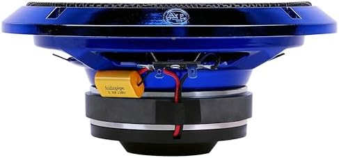 Audiopipe 8 Compression Horn Mid Range Loudspeaker  APMB 828GH BLU   400W  Built in Compression Horn Driver  Flat Steel Basket  2 Way Coaxial  KSV Voice Coil  Grill  Sleek Candy Blue