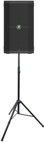 Audiosavings Bundle  Mackie Thump210XT 1400w Powered DJ PA Speaker w/Feedback Eliminator/Bluetooth Bundle with Rockville RVSS13 Tripod Push Button Pro DJ PA Speaker Stand Air Assist Lowering  2 Items 