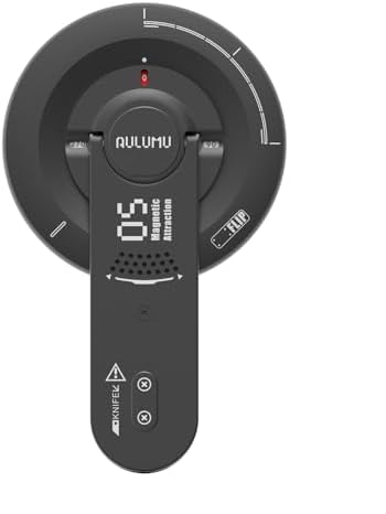 Aulumu G05 Air for MagSafe Grip Stand   Rotation Angle Adjustment   Aluminium Alloy Ultra Light & Ultra Thin   with Box Opener   Black