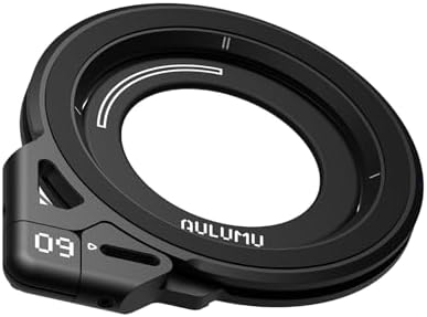 Aulumu G09 Magnetic Ring Grip   Omnidirectional Rotation   MagSafe Compatible   Aluminium Alloy Construction   Stable Dual Sided Magnetic Attachment   Includes Handle Ring Phone Stand  Silver