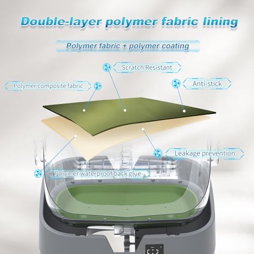 Automatic Cat Litter Box Self Cleaning   APP Control   Weight Monitoring   Ultra Quiet  Medium Cats and Kittens Litter Box  Safe Anti Pinch Assembly Required   Grey