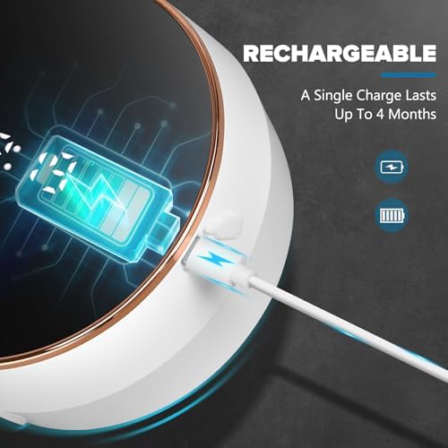 Automatic Soap Dispenser Foam Bathroom  Wall Mount Rechargeable Touchless Adjustable Auto Smart Electric Plastic White Foaming Soap Dispenser with Clock   Kitchen   Hand Dish Lotion Couple Kids