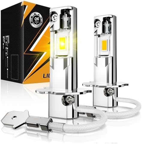 Auxbeam H11 H8 H9 Fog Lights 6500K White  12000LM Super Bright 600  Brighter  Enhanced Visibility for Fog & Off Road  Plug and Play  Pack of 2