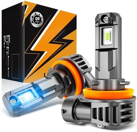 Auxbeam H11 H8 H9 Fog Lights 6500K White  12000LM Super Bright 600  Brighter  Enhanced Visibility for Fog & Off Road  Plug and Play  Pack of 2