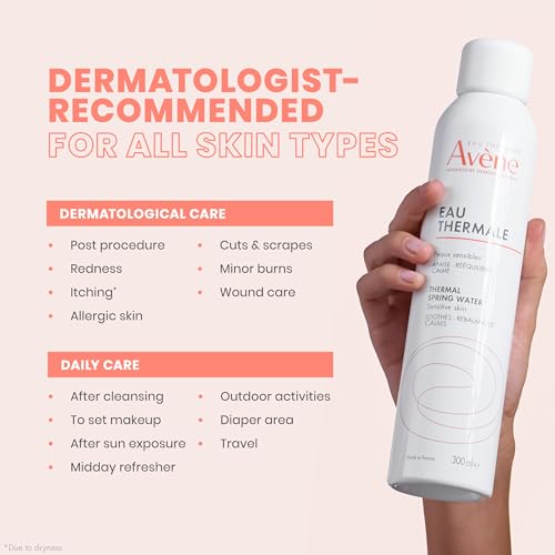 Av ne Thermal Spring Water  Soothing Calming Facial Mist Spray for Sensitive Skin  Soothes  Softens   Calms Skin  Formulated with Mineral & Biological Properties